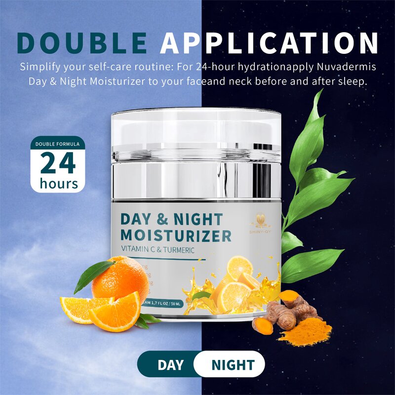 Night Cream Manufacturer - Private Label Turmeric Vitamin C Anti-Aging Moisturizing Day & Night Formula