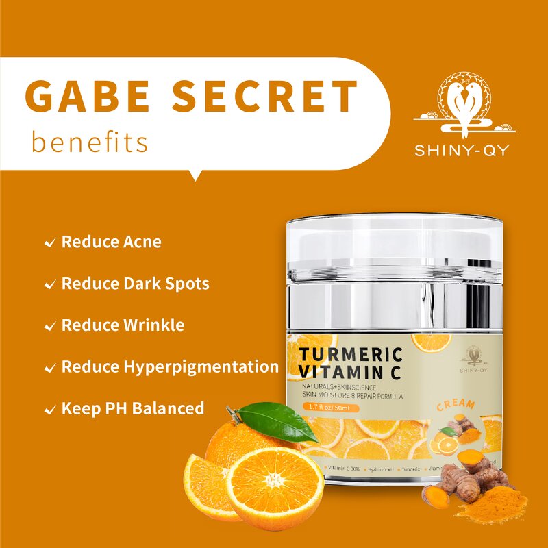 Face Cream Manufacturer - Private Label Turmeric Vitamin C Brightening Anti-Aging Moisturizing Formula