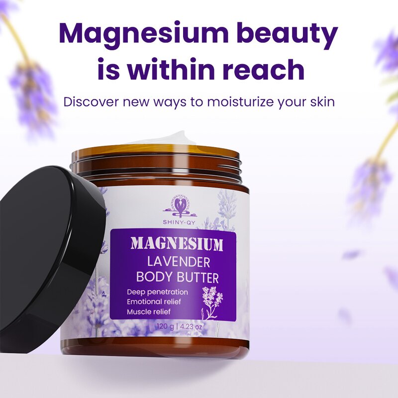 Body Butter Manufacturer - OEM ODM Private Label Dry Skin Deep Nourishing Magnesium Lavender Formula
