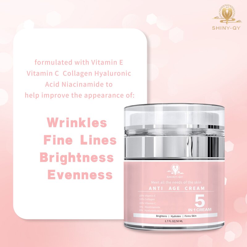 Anti-Aging Face Cream Manufacturer - 5IN1 Collagen Hyaluronic Acid Nicotinamide Vitamin C Rejuvenating Cream