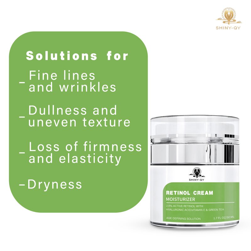 Retinol Face Cream Manufacturer - Hot Selling Anti-Aging Wrinkle Brightening 2.5% Retinol with Hyaluronic Acid