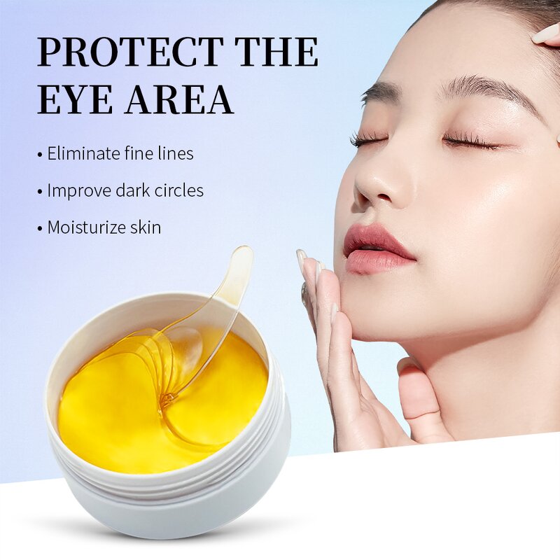 Eye Mask Manufacturer - Custom Whitening Collagen Eye Mask Retinol 24k Gold Vitamin C Hydra-gel Formula