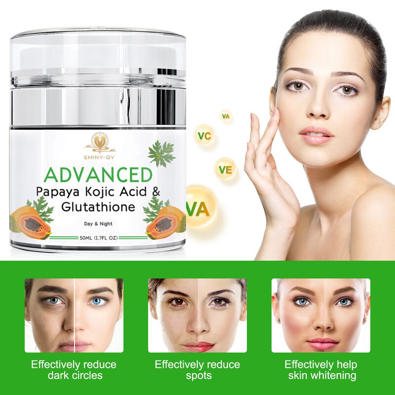 Kojic Acid Face Cream Manufacturer - OEM Private Label Papaya Anti-Aging Kojic Acid Whitening Lightening Cream