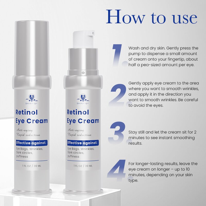 Eye Cream Manufacturer - OEM ODM Private Label Retinol Rapid Reduction Anti-Aging Anti-Wrinkle Firming Formula