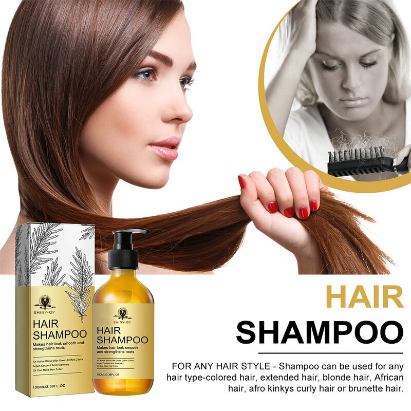 Hair Loss Shampoo Manufacturer - Private Label Natural Smooth Strengthen Roots Anti-Hair Shampoo Formula