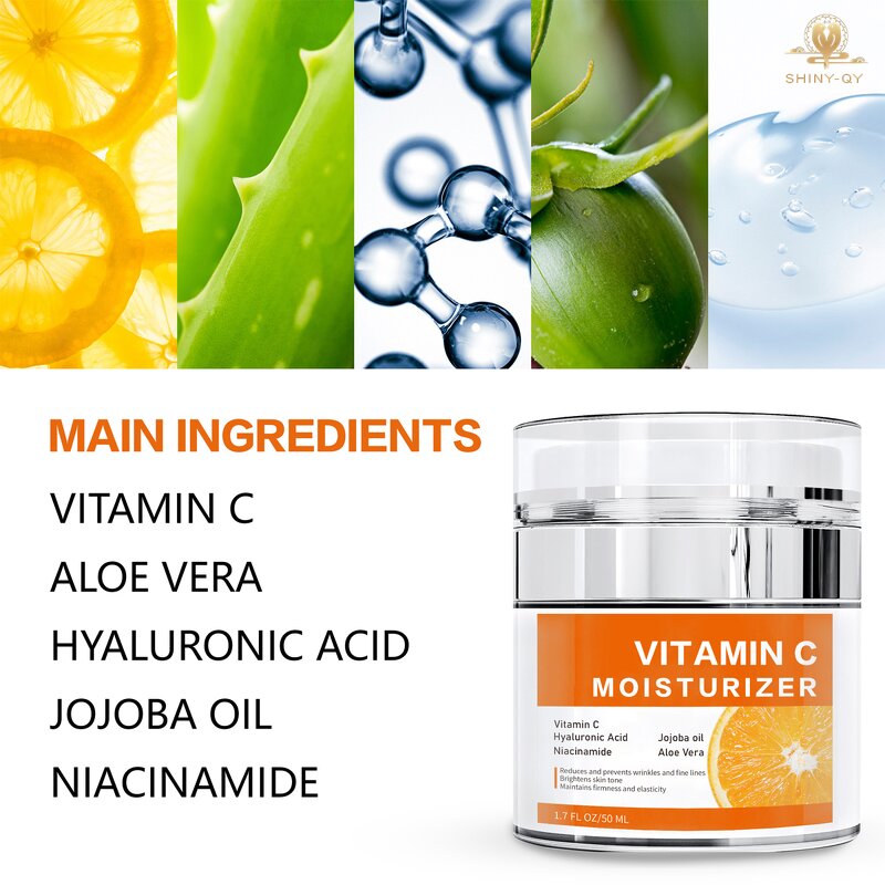 Vitamin C Face Cream Manufacturer - Hot Selling Hyaluronic Acid Anti-Aging Whitening Moisturizing Formula