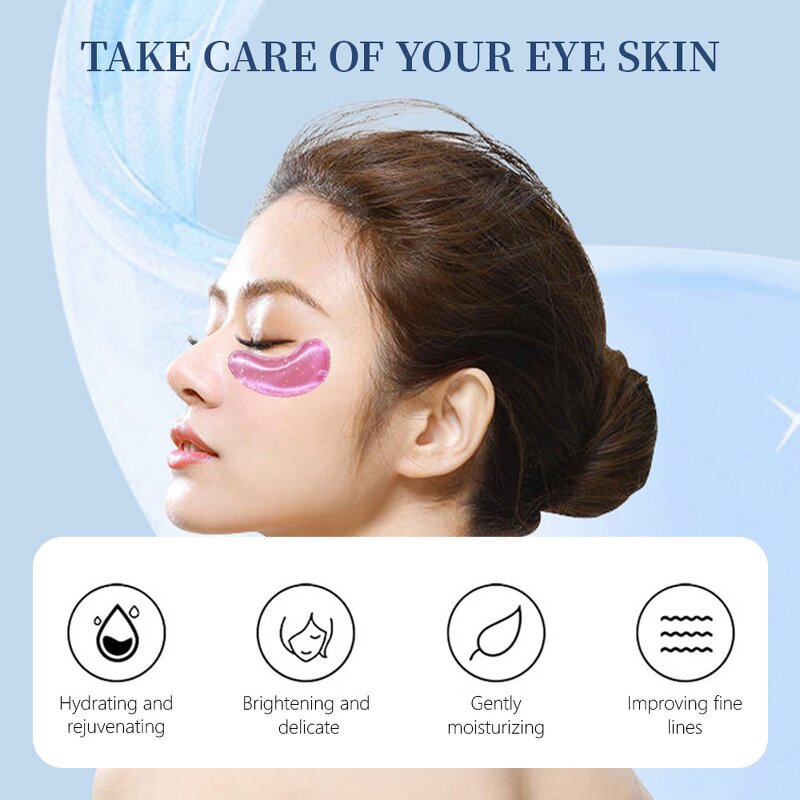Eye Patches Manufacturer - Hot Sell Custom Anti Wrinkle Dark Circle Remove Silicon Jelly Mask with Logo
