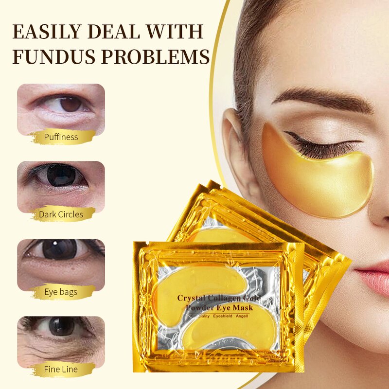 Collagen Eye Mask Manufacturer - Wholesale 24K Gold Eye Care Device Puffy Dark Circle Treatments Smooth Wrinkles