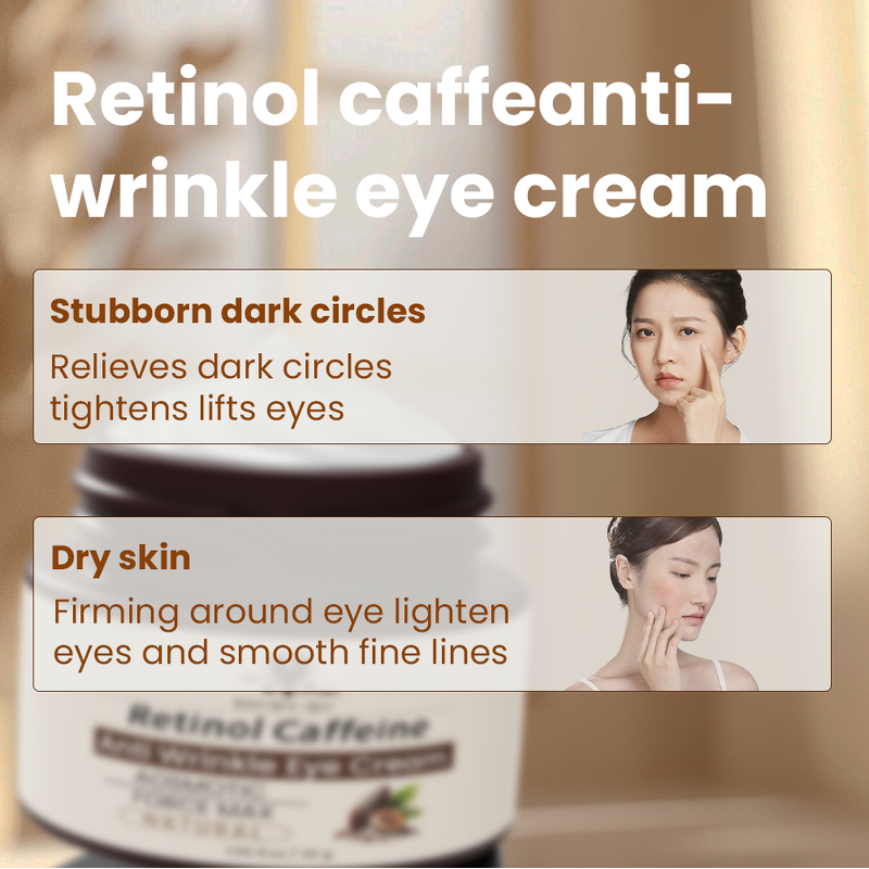 Retinol Eye Cream Manufacturer - Wholesale Private Label Caffeine Anti-Wrinkle Firming Reduce Fine Lines Formula