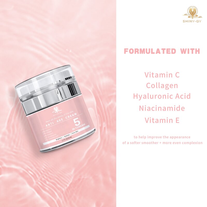 Anti-Aging Face Cream Manufacturer - 5IN1 Collagen Hyaluronic Acid Nicotinamide Vitamin C Rejuvenating Cream
