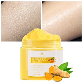 Turmeric Body Butter Manufacturer - Private Label Natural Coconut Oil Moisturizing Brightening Firming Formula
