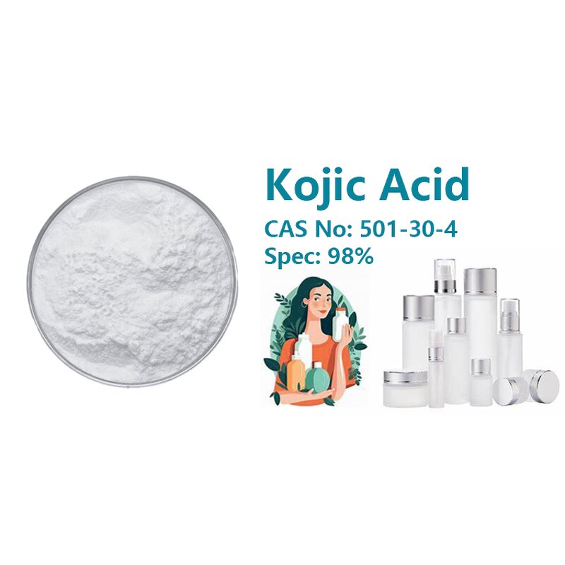 Kojic Acid Powder Manufacturer - Bulk 99% Purity for Skin Care Organic CAS 501-30-4 Cosmetic Grade