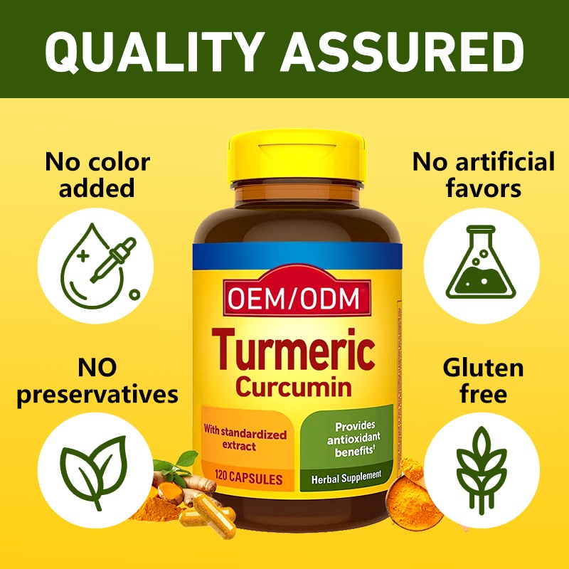Turmeric Curcumin Capsules Source Supplier - Antioxidant Vitamins Custom Manufacturing