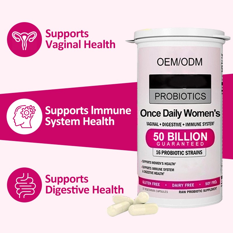 Probiotic Strains Capsules Manufacturer - Women's Digestive Vaginal Health Custom Formula