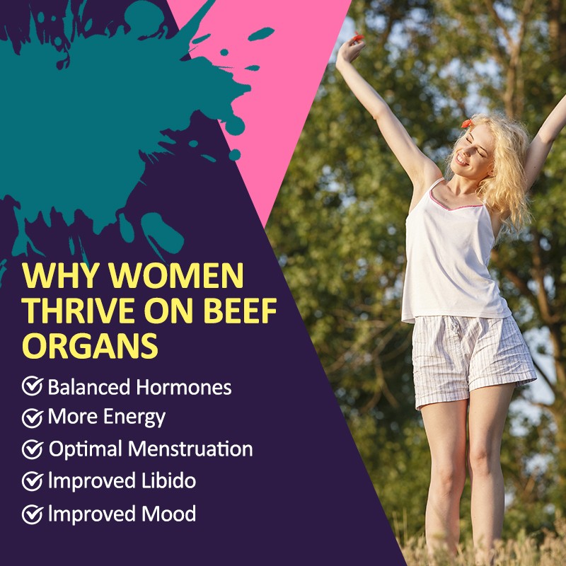 Beef Organ Capsules Factory Direct - Grass-Fed Hormone Balance Animal Extract Custom
