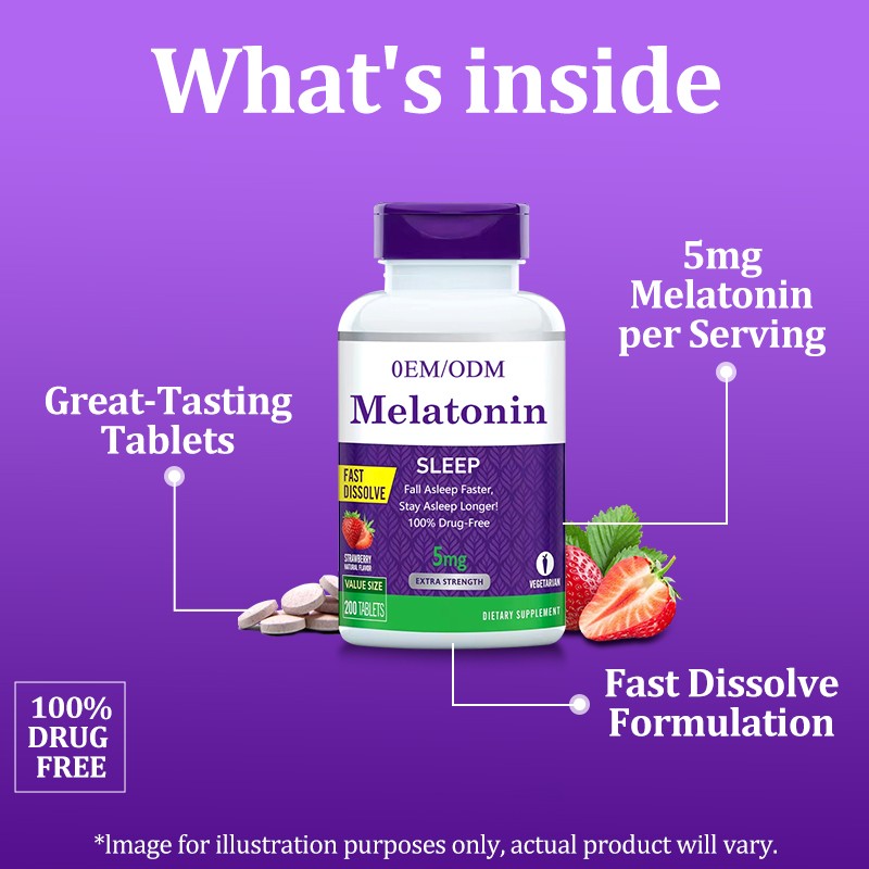 Melatonin Gummies OEM Supplier - Plant Extract Night Time Sleep Aid Custom