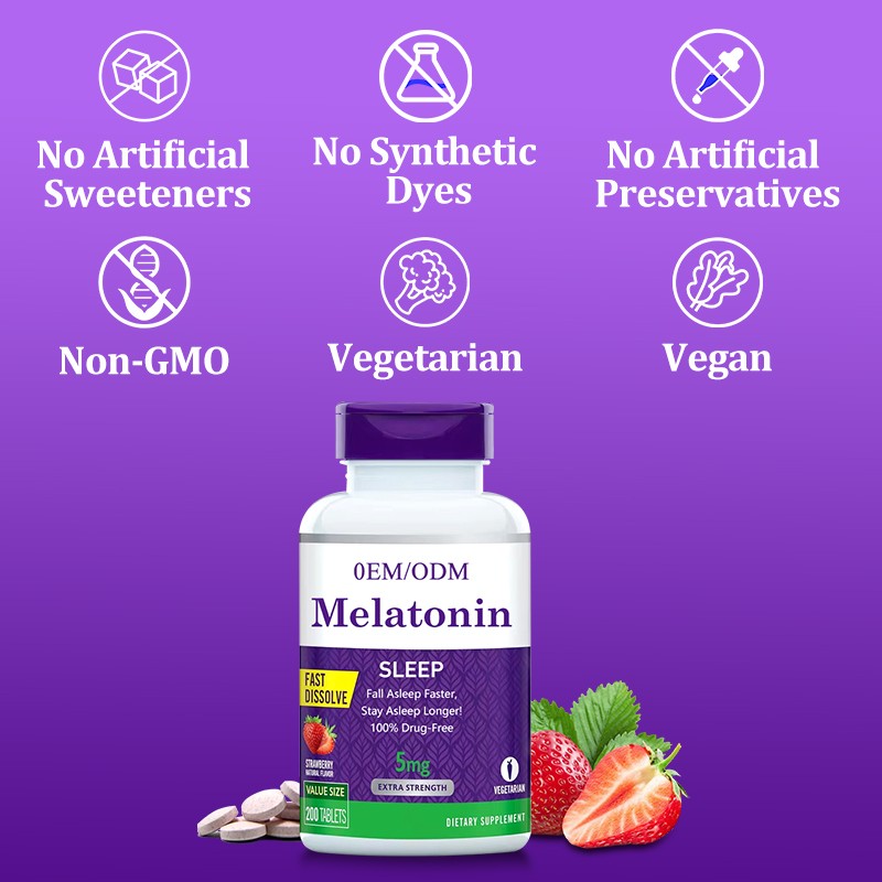 Melatonin Gummies OEM Supplier - Plant Extract Night Time Sleep Aid Custom