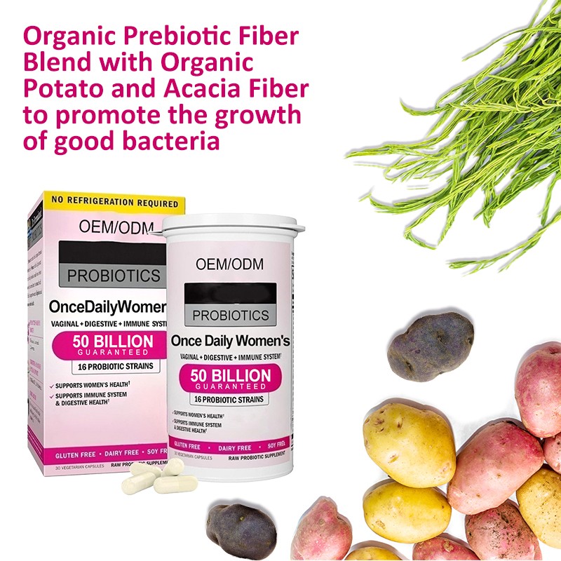 Probiotic Strains Capsules Manufacturer - Women's Digestive Vaginal Health Custom Formula
