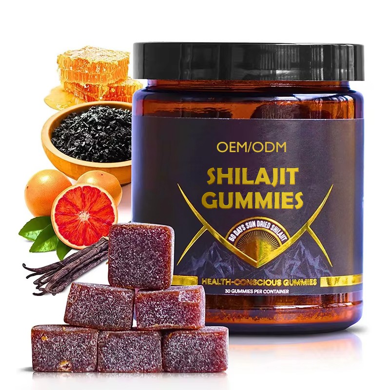 Shilajit Gummies OEM Manufacturer - Gold Dietary Fiber Herbal Supplement Custom