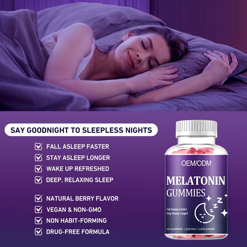 Children's Sleep Gummies Manufacturer - Melatonin L-Theanine Vegan Custom