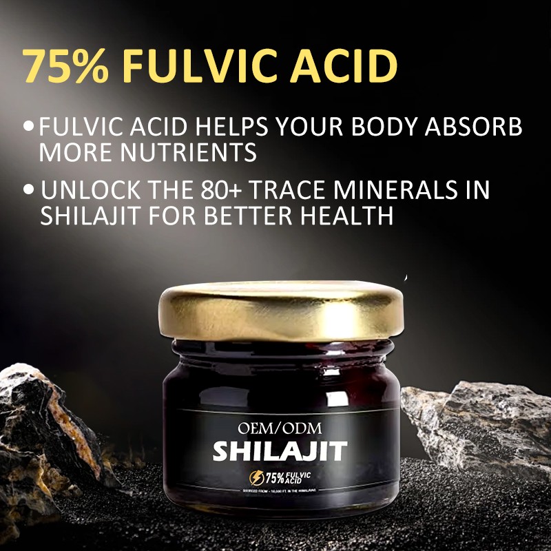 Shilajit Resin Supplement Manufacturer - Himalayan Food Grade Energy Custom