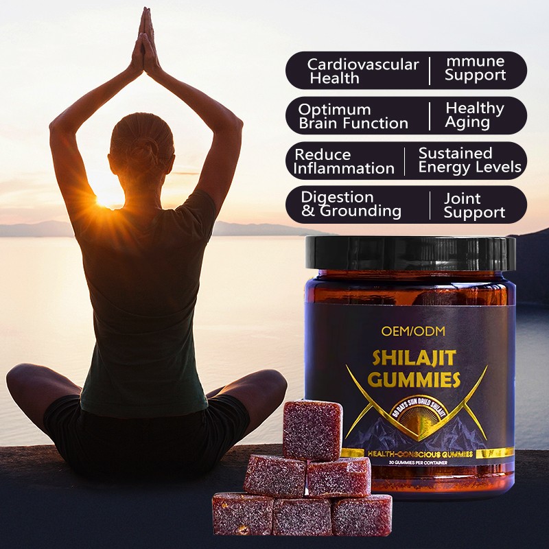 Shilajit Gummies OEM Manufacturer - Gold Dietary Fiber Herbal Supplement Custom