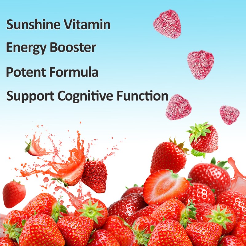 Vegan Vitamin D3 B12 Gummies Manufacturer - Adult Energy Immune Support Custom Formula