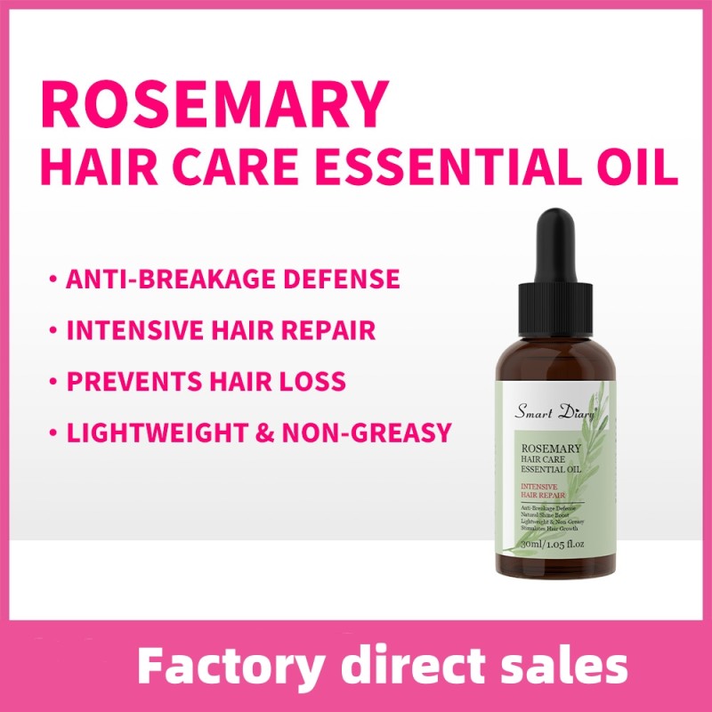 Hair Serum Oil Factory - OEM Rosemary Castor Oil 30ml Frizz Nourishing Serum