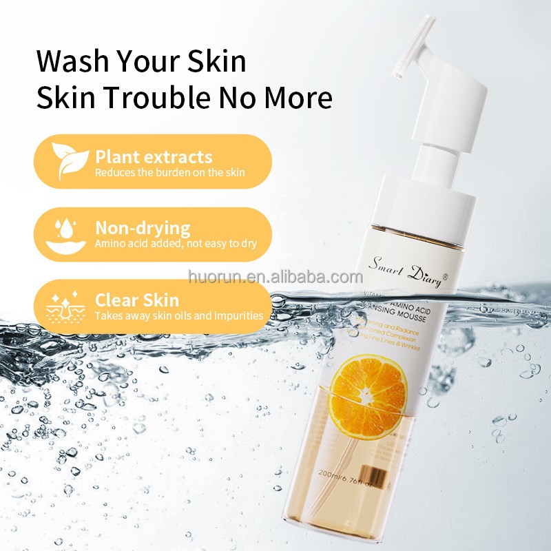 Cleansing Mousse Supplier - OEM Amino Acid Brush Head Makeup Removing Foam