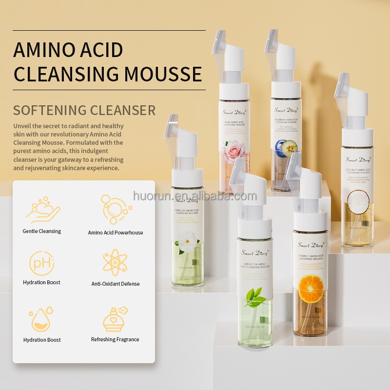Cleansing Mousse Supplier - OEM Amino Acid Brush Head Makeup Removing Foam