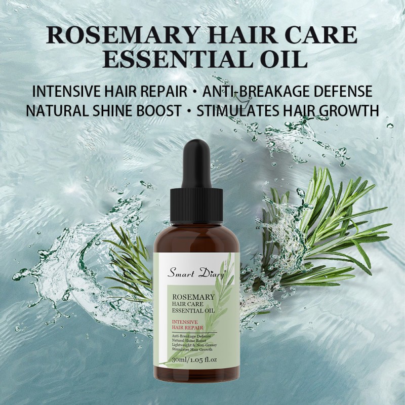 Hair Serum Oil Factory - OEM Rosemary Castor Oil 30ml Frizz Nourishing Serum