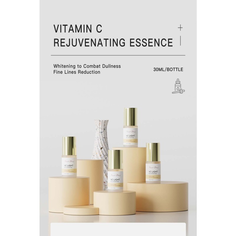 Vitamin C Serum Factory - OEM Anti-Aging Whitening Brightening Liquid Facial Serum