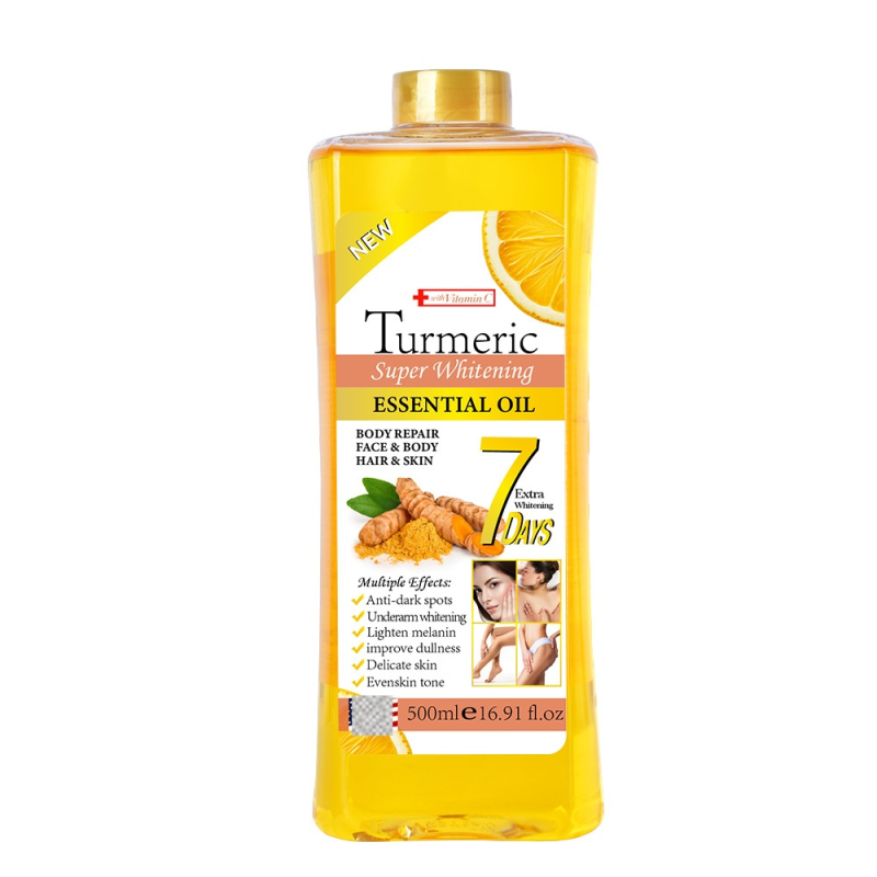 Vitamin C Massage Oil Supplier - OEM 500ml Turmeric Full Body Moisturizing Oil