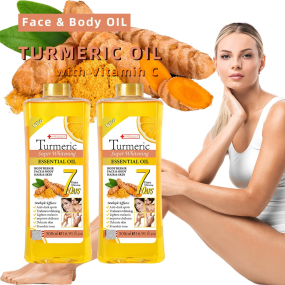 Vitamin C Massage Oil Supplier - OEM 500ml Turmeric Full Body Moisturizing Oil