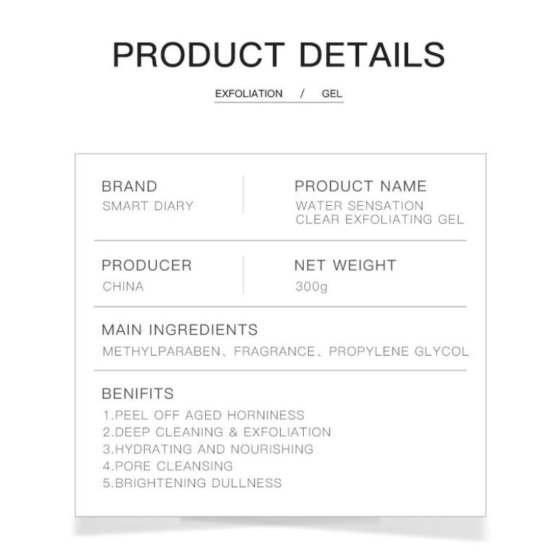 Exfoliating Gel Manufacturer - OEM Unisex Home Use Facial Effective Exfoliation Cleanser