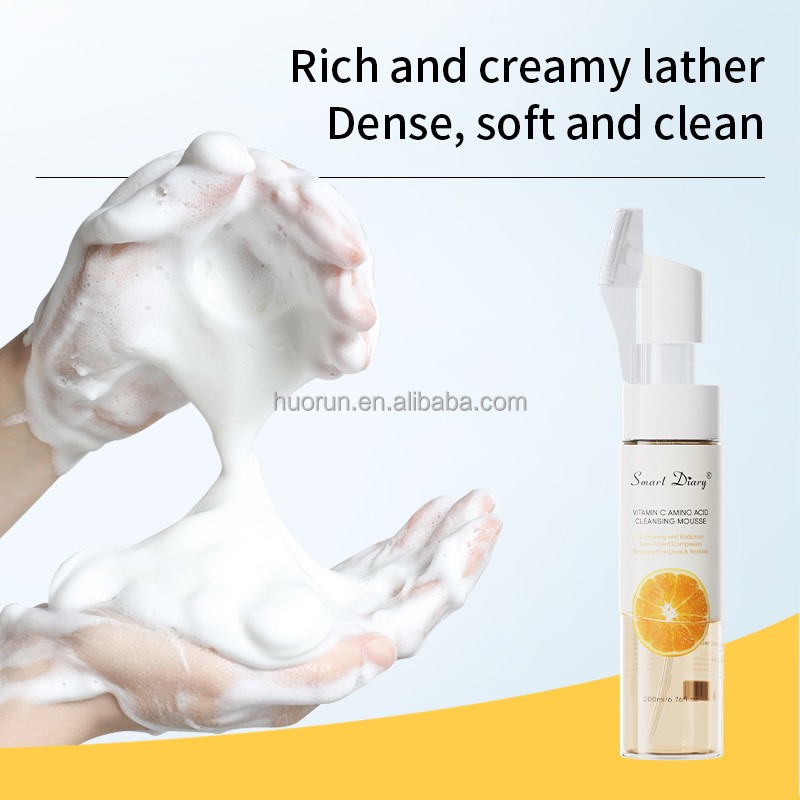 Cleansing Mousse Supplier - OEM Amino Acid Brush Head Makeup Removing Foam