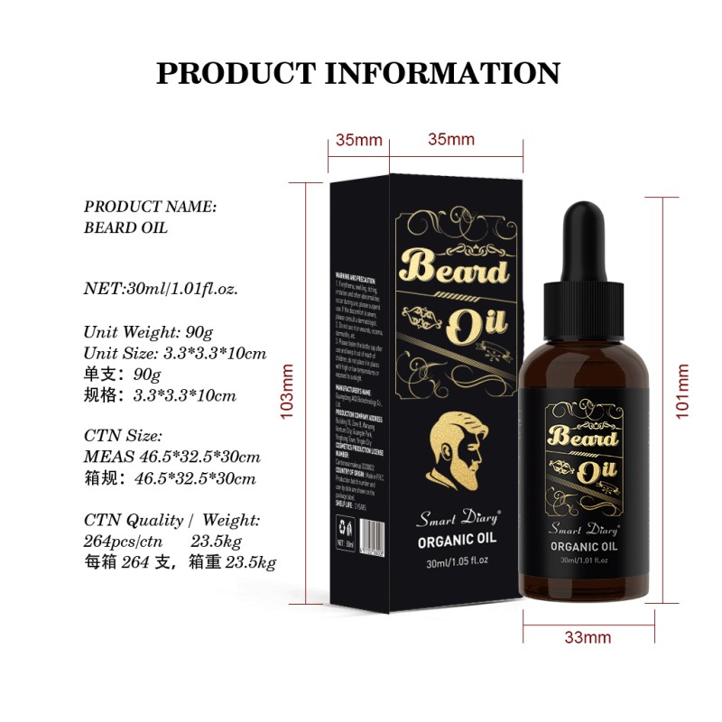 Beard Growth Liquid Manufacturer - Factory Direct Essential Oil Moisturizing Softening