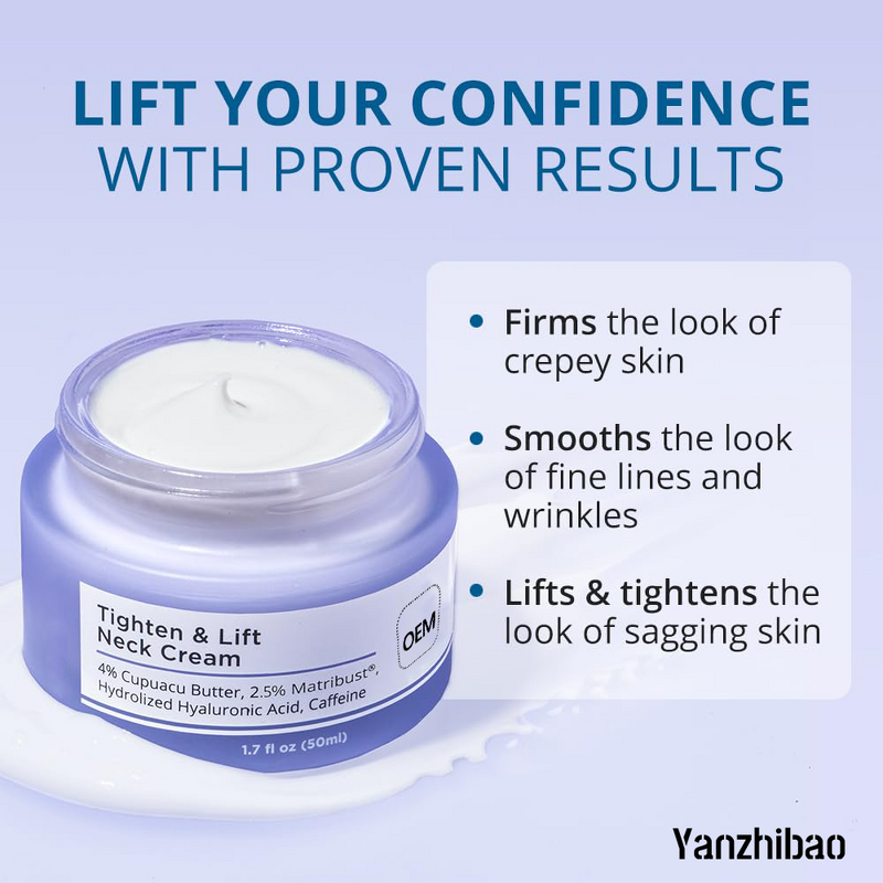 Cream Manufacturer - Tighten Lift Neck Face for Sagging Skin Tone Improvement Fine Lines Reduction