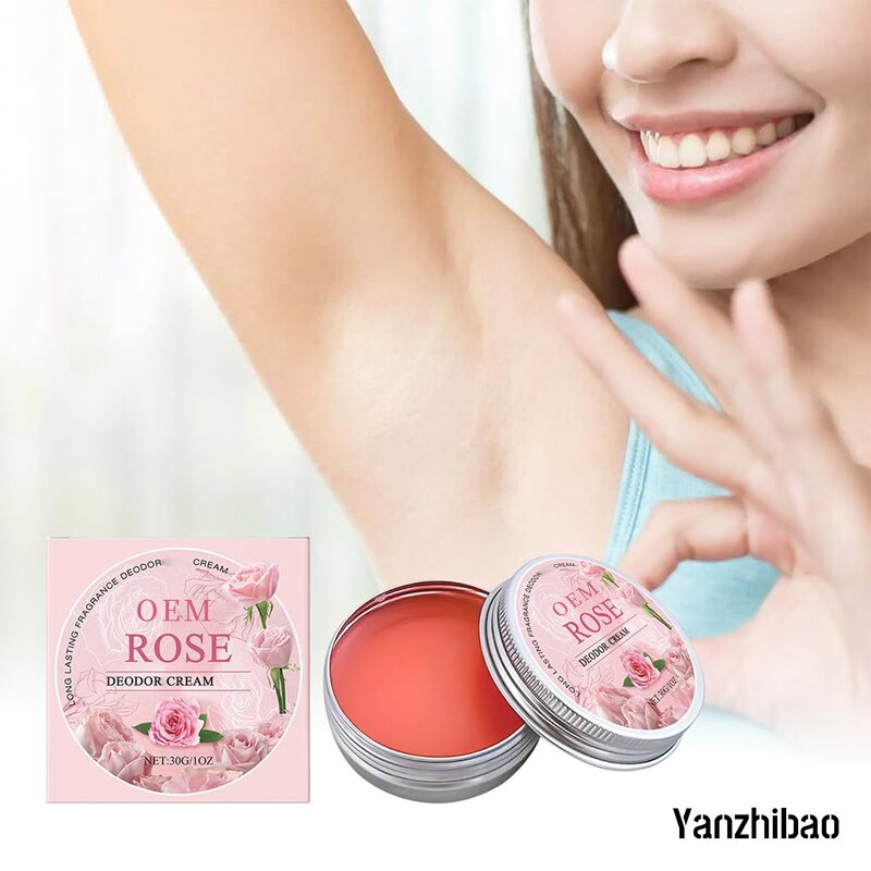 Cream Manufacturer - Rose Moisturizing Body Deodorant for Dry Comfort Stickiness Reduction Men Women