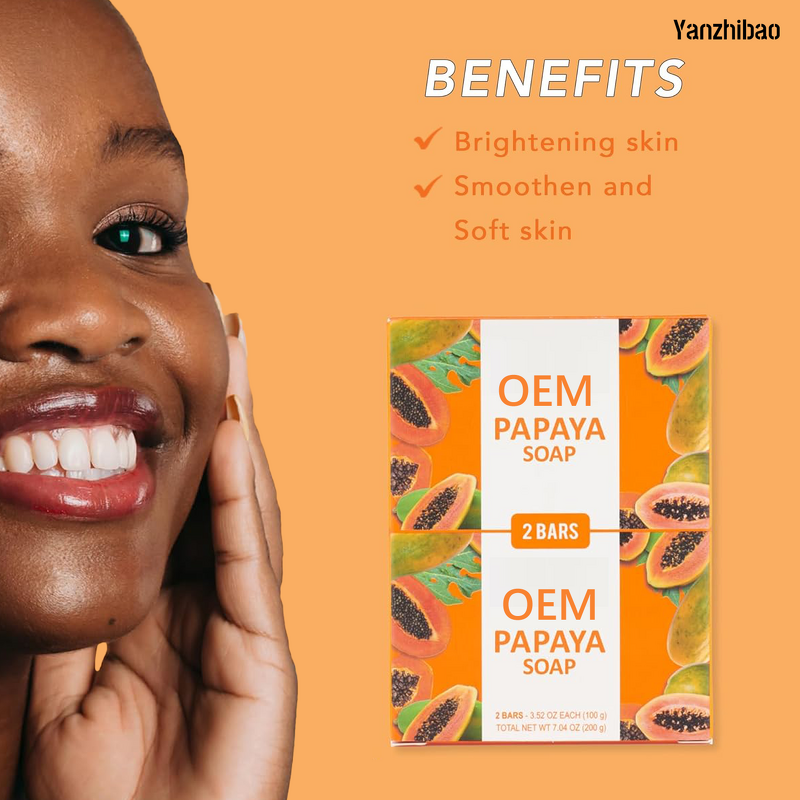 Soap Manufacturer - Factory Direct Custom Papaya Exfoliating with Niacinamide Shea Butter Aloe Vera Hydrating