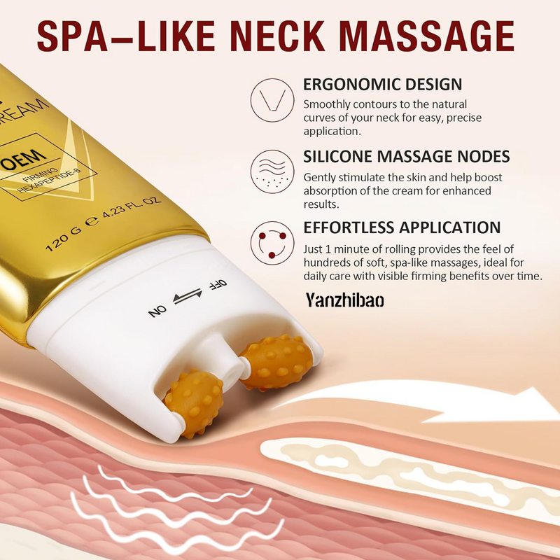 Lotion Manufacturer - Roller Applicator Neck Body with Glycerin for Lifting Tightening Hydrating Wrinkles Reduction