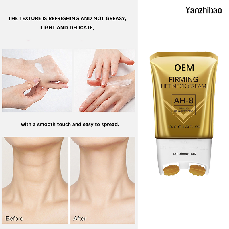 Cream Manufacturer - Hot Selling OEM Collagen Neck Décolleté 4.23oz Roller-Lift for Firming Smooth Rejuvenation