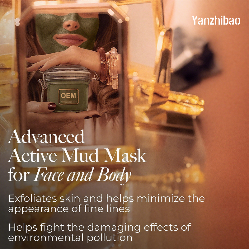 Face Mask Manufacturer - Advanced Active Mud with Bentonite Clay Hyaluronic Acid for Nourishing Exfoliating