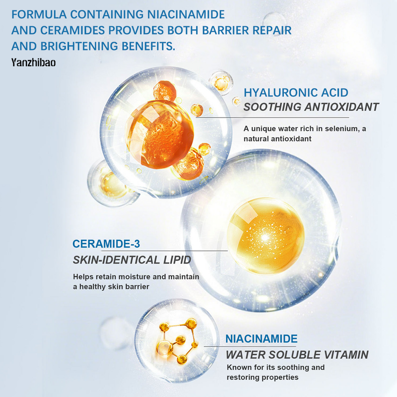 Facial Cleanser Manufacturer - Gentle Daily with Niacinamide Ceramide for Adult Skin Deep Cleansing Brightening