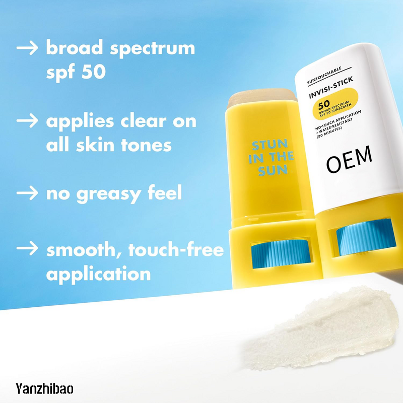 Sunscreen Manufacturer - Private Label SPF 50 Clear with Sunflower Seed Oil Vegan Cruelty-Free Transparent Finish