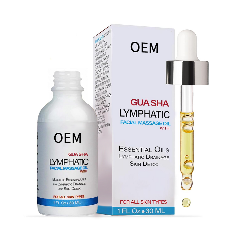 Facial Oil Manufacturer - Lymphatic Drainage with Jojoba Coconut Oil for Gua Sha Jade Roller Massage