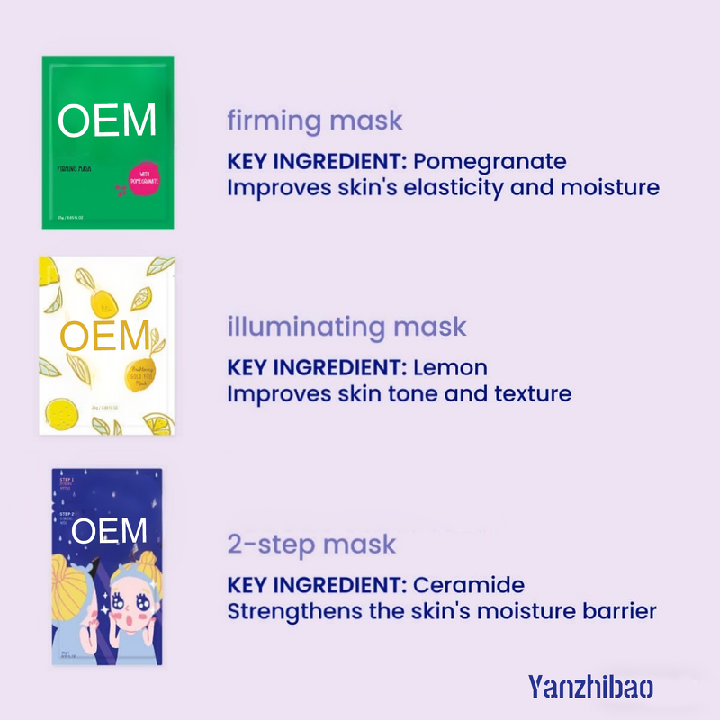 Face Mask Manufacturer - Natural Premium Korean for All Skin Types No Sulfates Parabens Hydrating Moisturizing