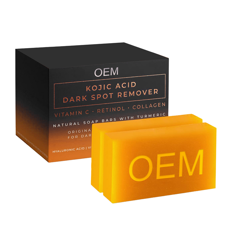 Soap Manufacturer - OEM Kojic Acid Bars 1.7oz for Dark Spot Removal Vitamin C Retinol Collagen Turmeric