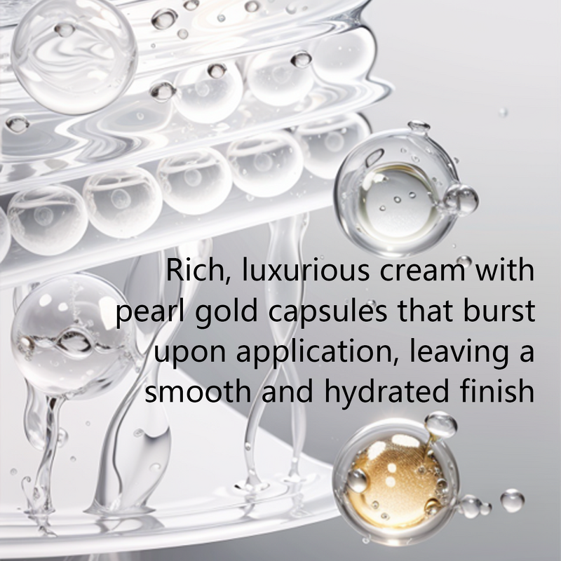 Face Cream Manufacturer - Pearl Gold Capsule 1.69oz for Wrinkles Dark Spots Nourishment Whitening Hydrating