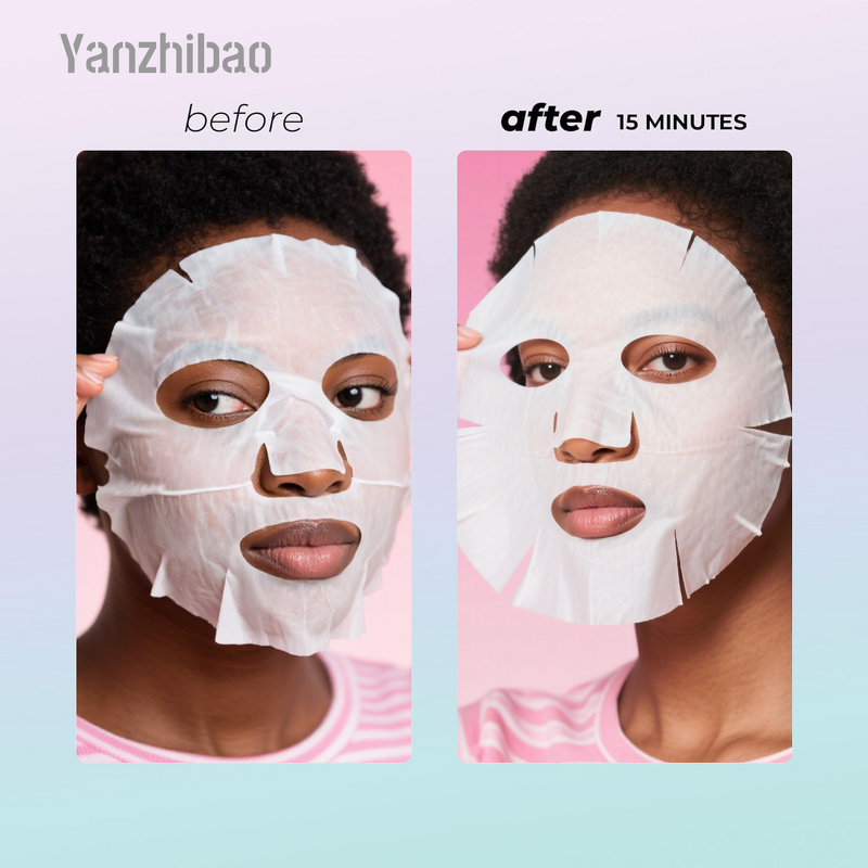 Face Mask Manufacturer - Korean Sheet with Lychee Hyaluronic Acid for Brightening Tightening Skin